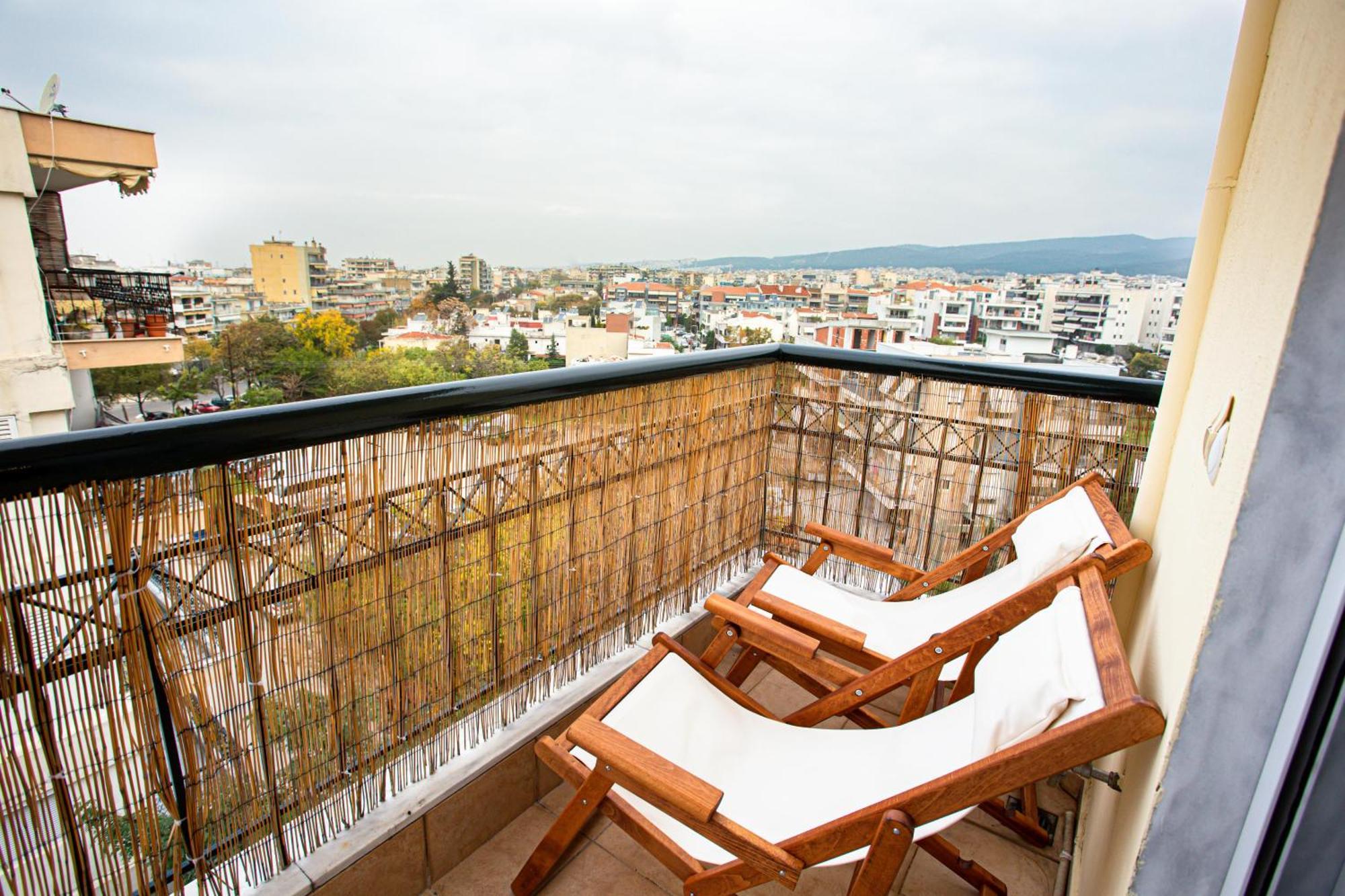 Celestial Garden-Thessaloniki'S Modern, Eclectic Penthouse With An Amazing View And Veranda Luaran gambar